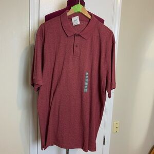 NWT COVINGTON Men’s Mauve  Polo shirt Knit Short Sleeves Shirt